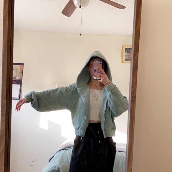 teal corduroy jacket - Picture 2 of 3